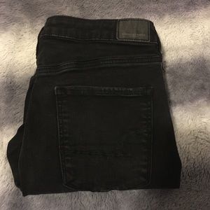 American eagle super hi-rise black jeggings